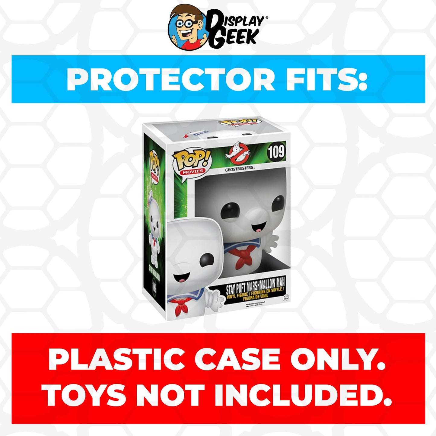 Pop Protector for 6 inch Stay Puft Marshmallow Man #109 Super Funko Pop