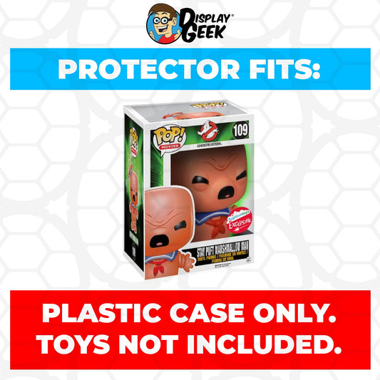 Pop Protector for 6 inch Stay Puft Marshmallow Angry Pink Glow #109 Super Funko