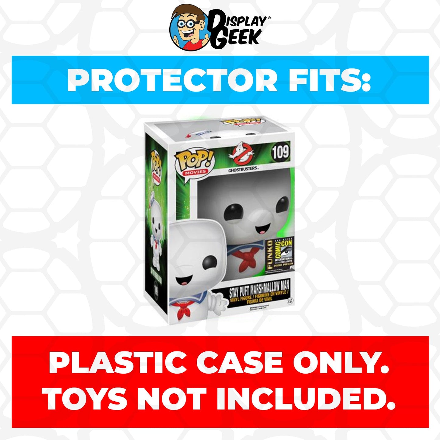 Pop Protector for 6 inch Stay Puft Marshmallow Glow SDCC #109 Super Funko