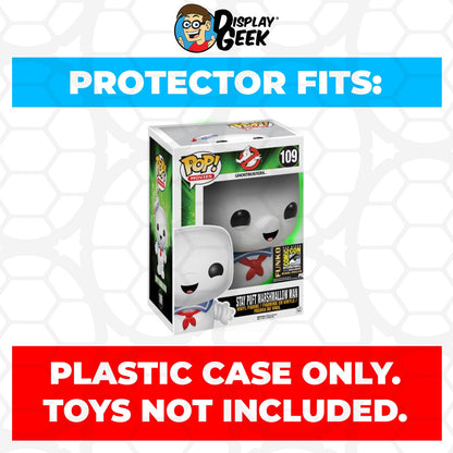 Pop Protector for 6 inch Stay Puft Marshmallow Glow SDCC #109 Super Funko