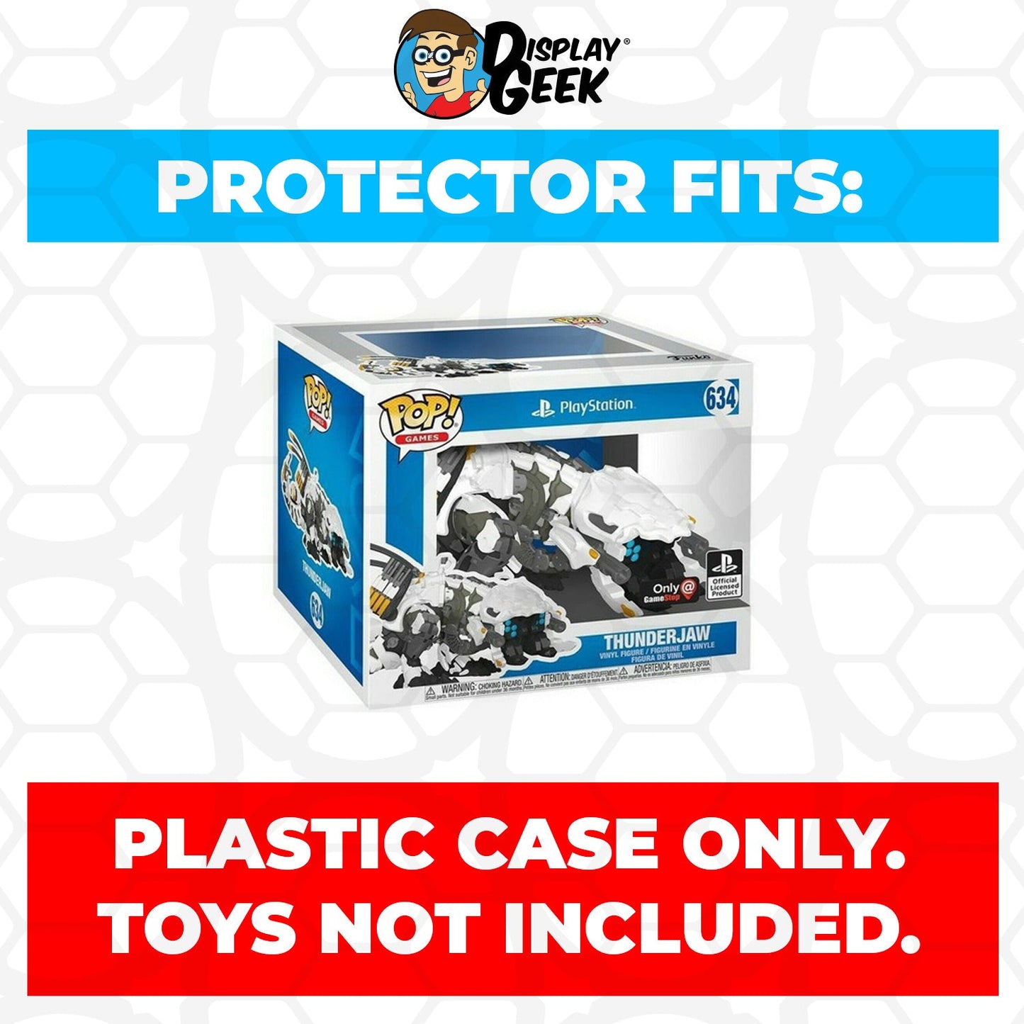 Pop Protector for 6 inch Horizon Zero Dawn Thunderjaw #634 Super Size Funko Pop