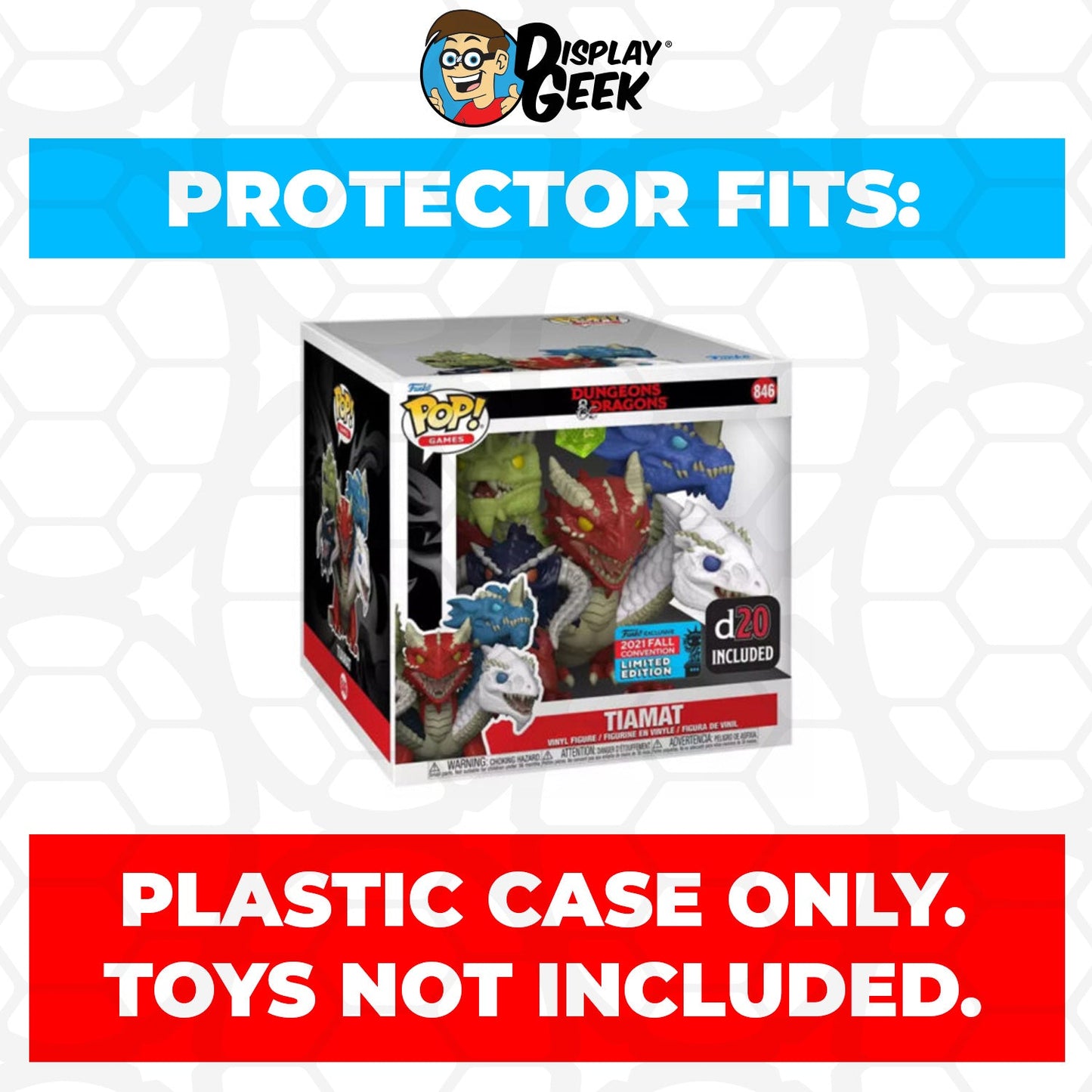 Pop Protector for 6 inch Tiamat NYCC #846 Super Funko Pop