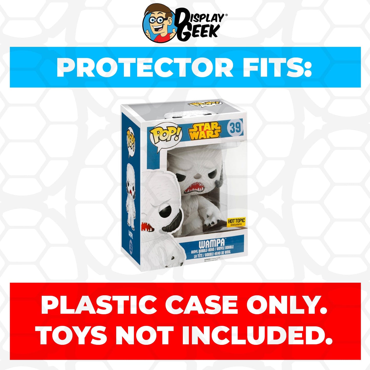 Pop Protector for 6 inch Wampa Flocked #39 Super Funko Pop