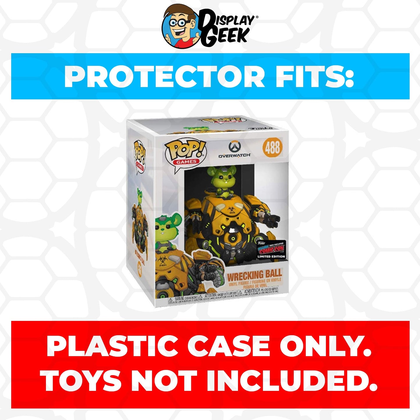 Pop Protector for 6 inch Wrecking Ball Biohazard NYCC #488 Super Funko Pop
