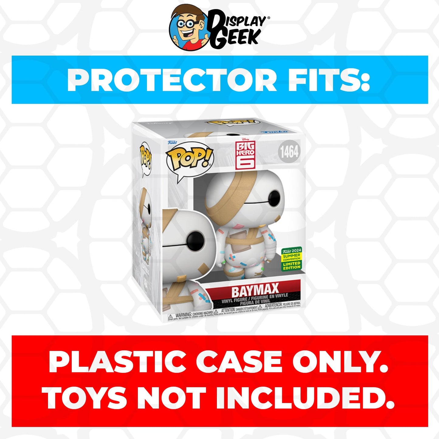 Pop Protector for 6 inch Baymax Emoticon SDCC #111 Super Funko Pop