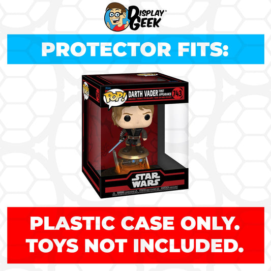 Pop Protector for Funko Pop 6 inch Darth Vader First Appearance #743 Super Size Box