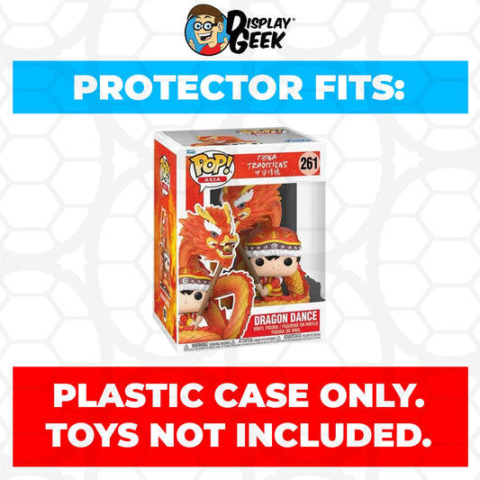 Pop Protector for 6 inch Dragon Dance #261 Super Size Funko Pop