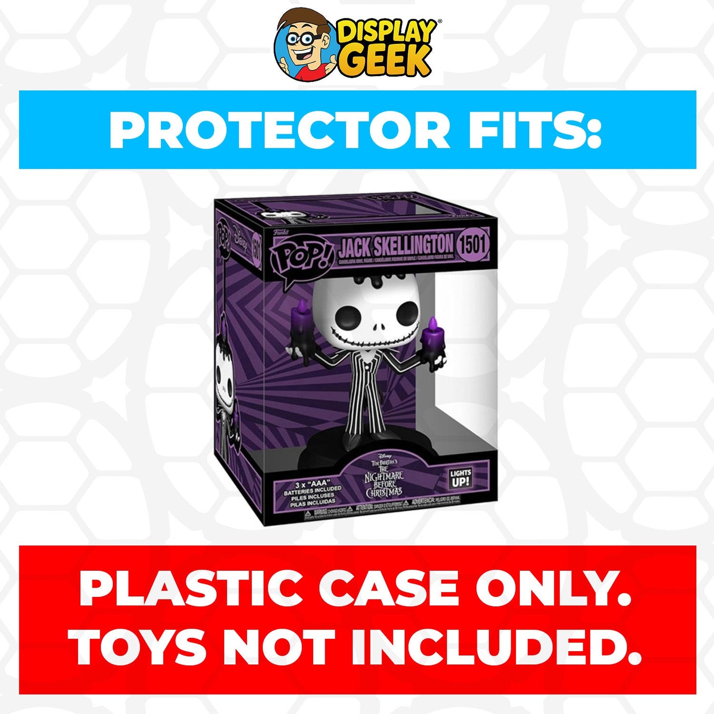 Pop Protector for 6 inch Jack Skellington Lights & Sound #1501 Super Size Funko