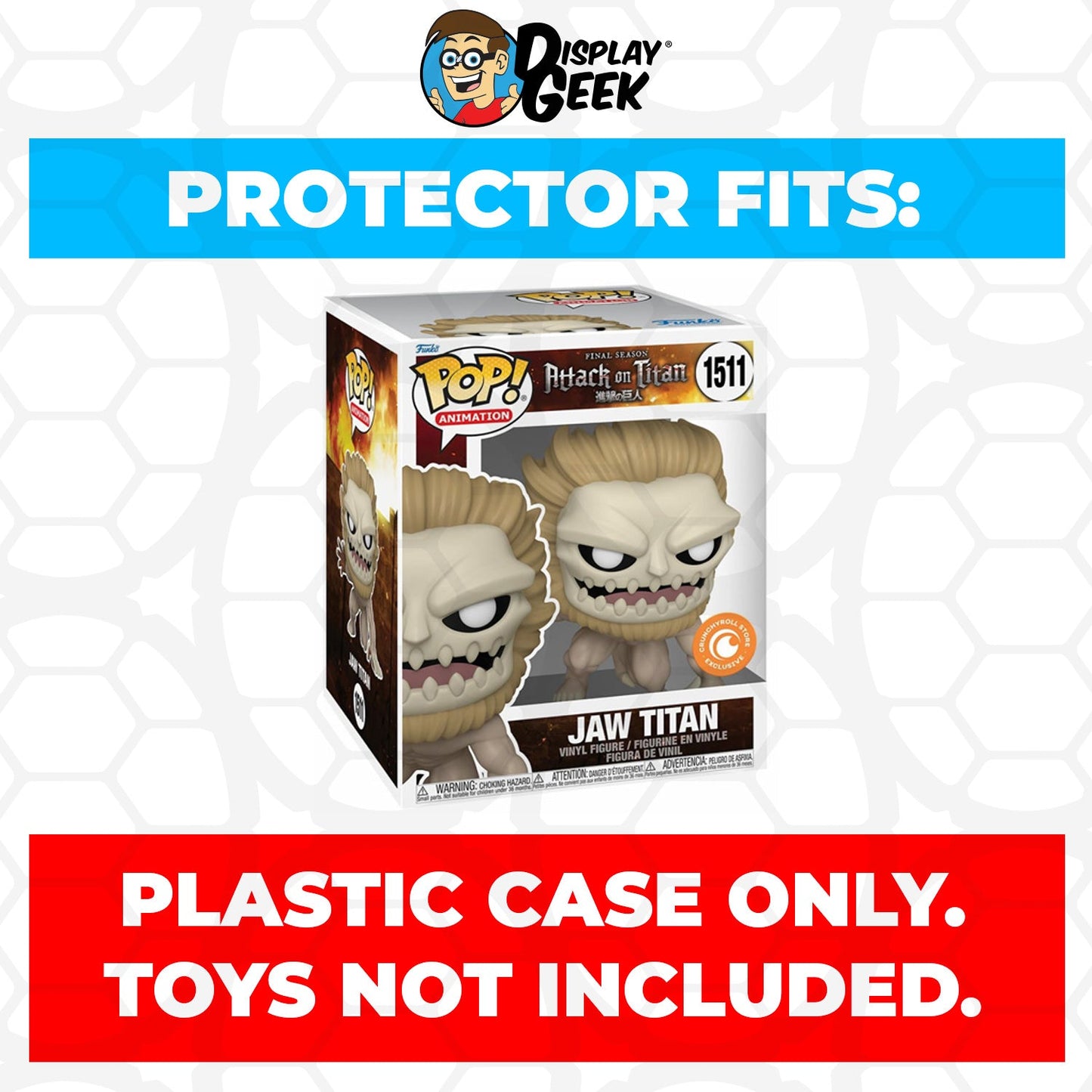 Pop Protector for 6 inch Jaw Titan Falco #1619 Super Funko Pop