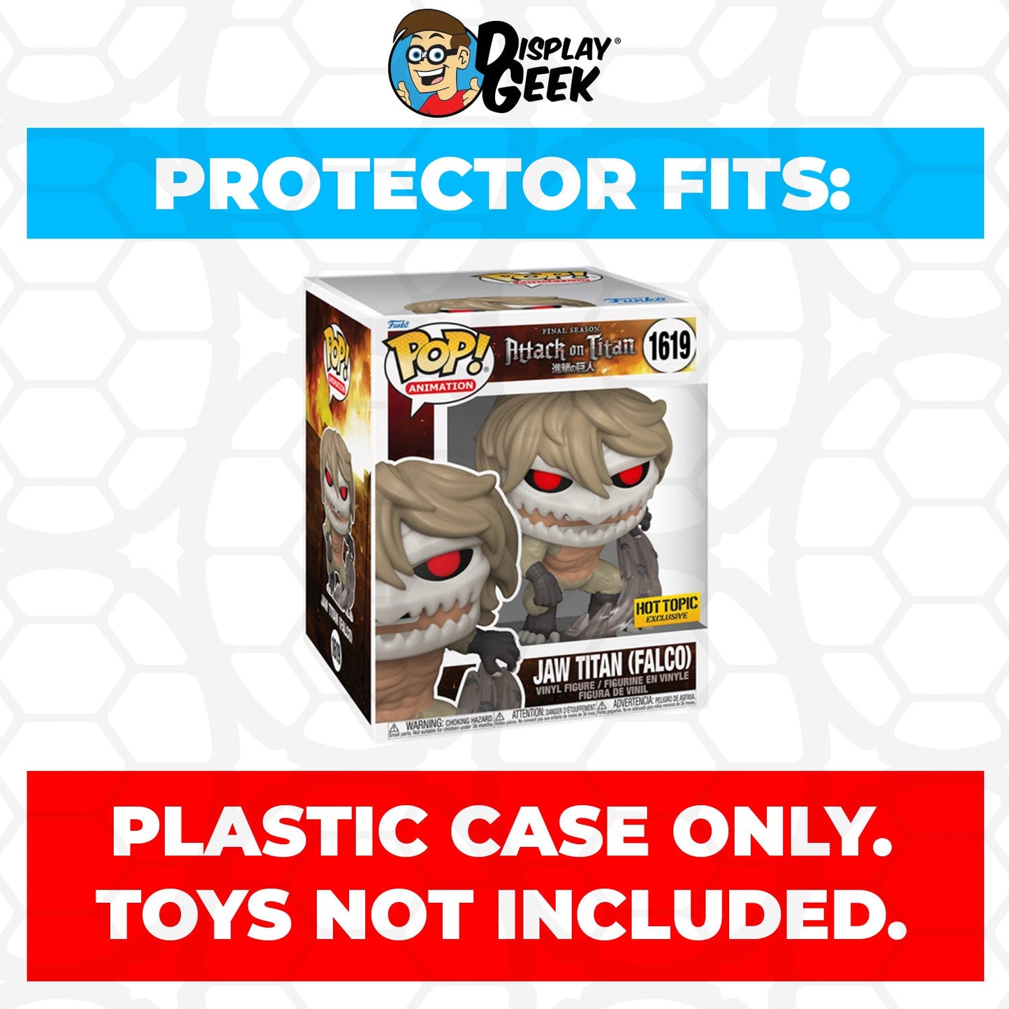 Pop Protector for 6 inch Jaw Titan #1511 Super Funko Pop