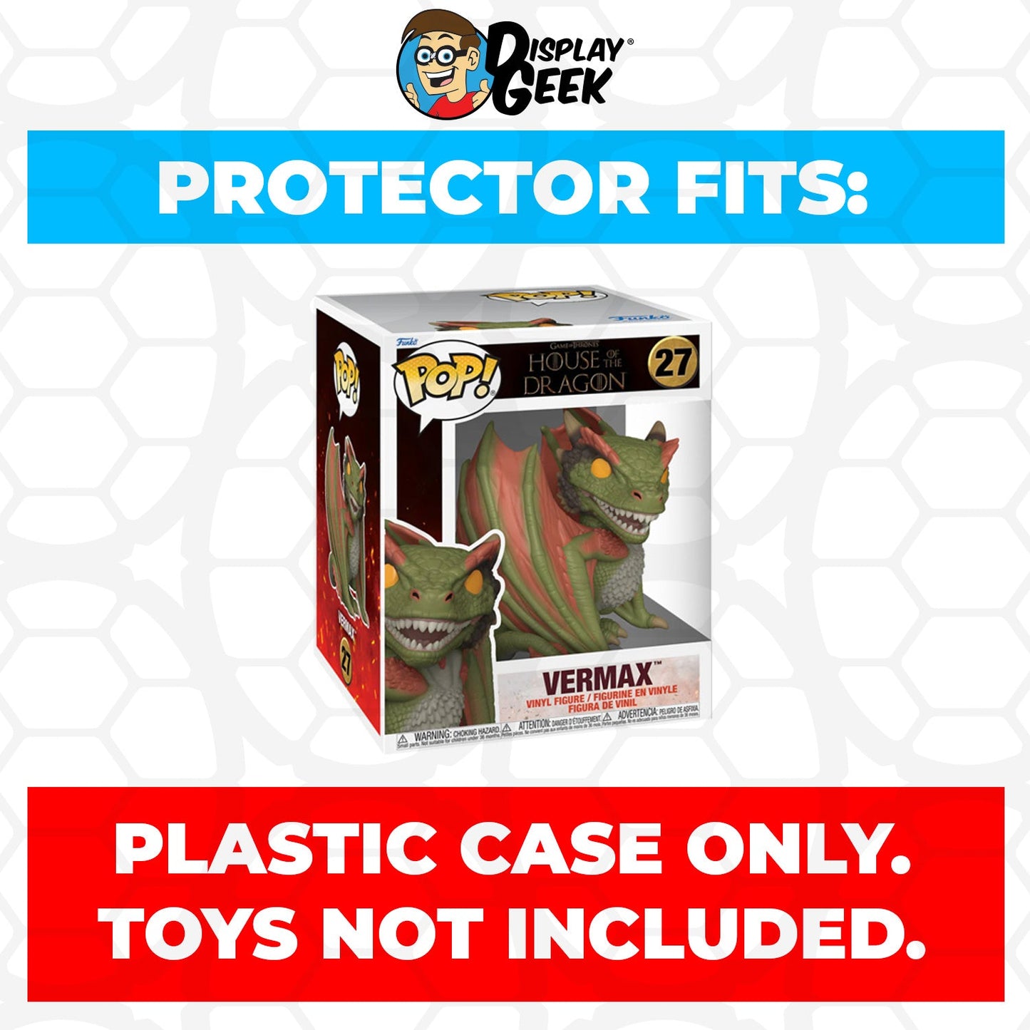 Pop Protector for 6 inch Vermax #27 Super Size Funko Pop