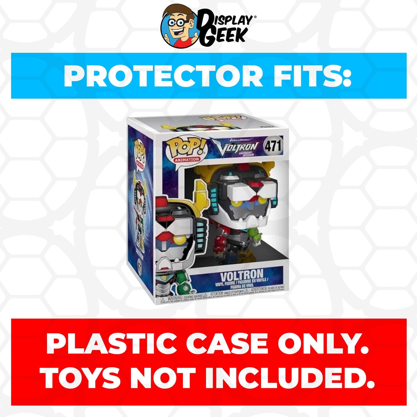 Pop Protector for 6 inch Voltron SDCC #1497 Super Funko Pop