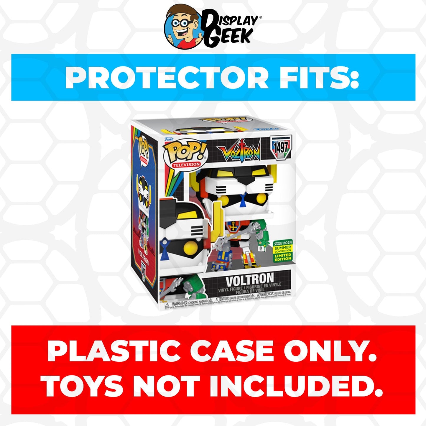 Pop Protector for 6 inch Voltron WonderCon #1497 Super Funko Pop