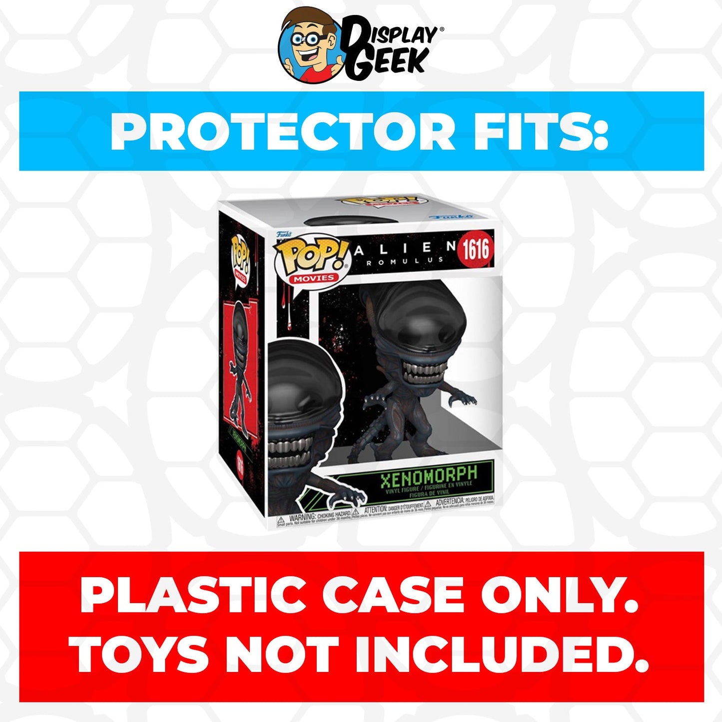 Pop Protector for 6 inch Xenomorph #1768 Super Size Funko Pop