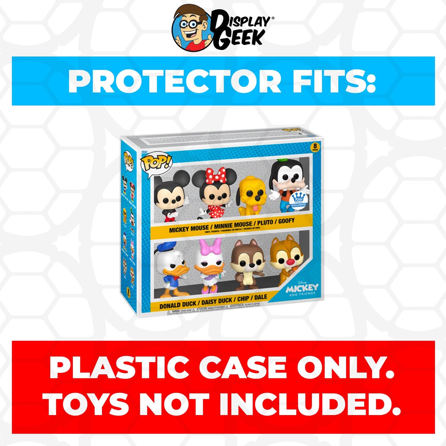 Pop Protector for 8 Pack Mickey and Friends Funko Pop