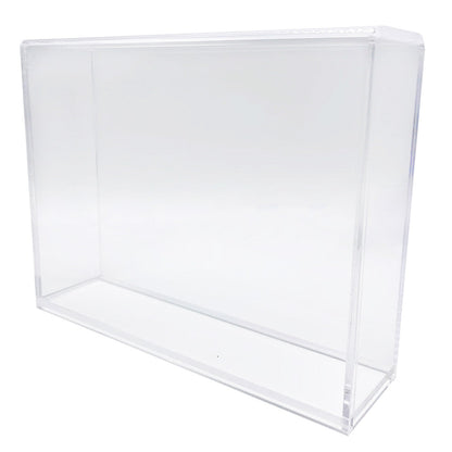 Acrylic Case for SNES Super Nintendo Standard Video Game Cartridges, 4mm thick, UV Resistant & Magnetic Slide Bottom