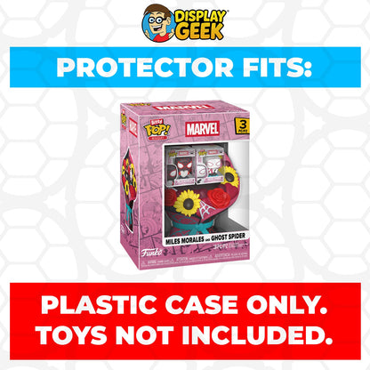 Pop Protector for Funko Bitty Pop Bouquet Miles Morales and Ghost Spider Valentine