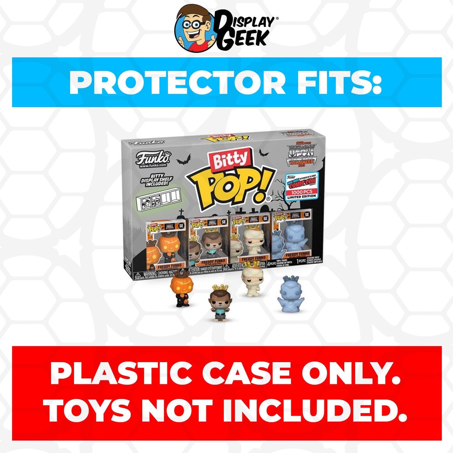 Pop Protector for Bitty Pop Freddy Heavy Metal Halloween Series Outer Box Funko