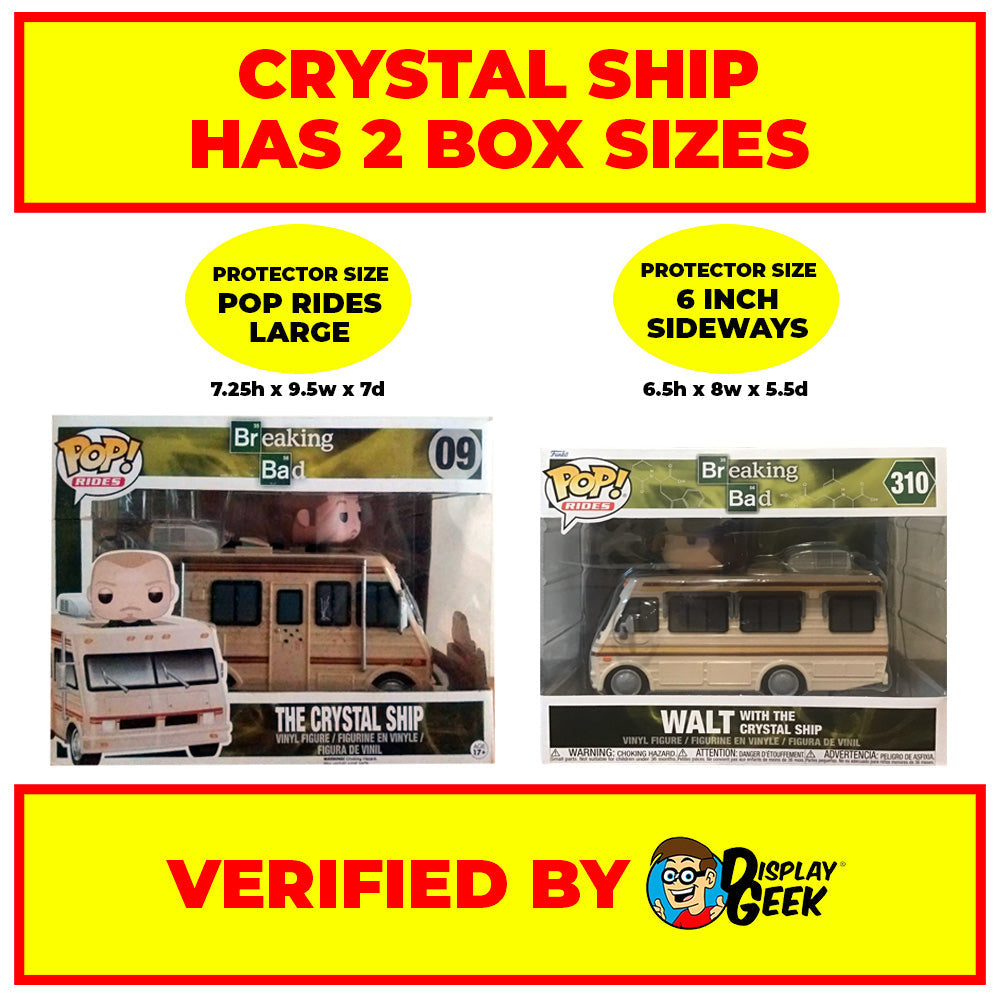 Pop Protector for Funko Pop Rides Walt with the Crystal Ship #310 Box