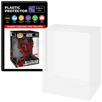 Pop Protector for 10 inch Boba Fett Futura Red #297 Jumbo Funko Pop