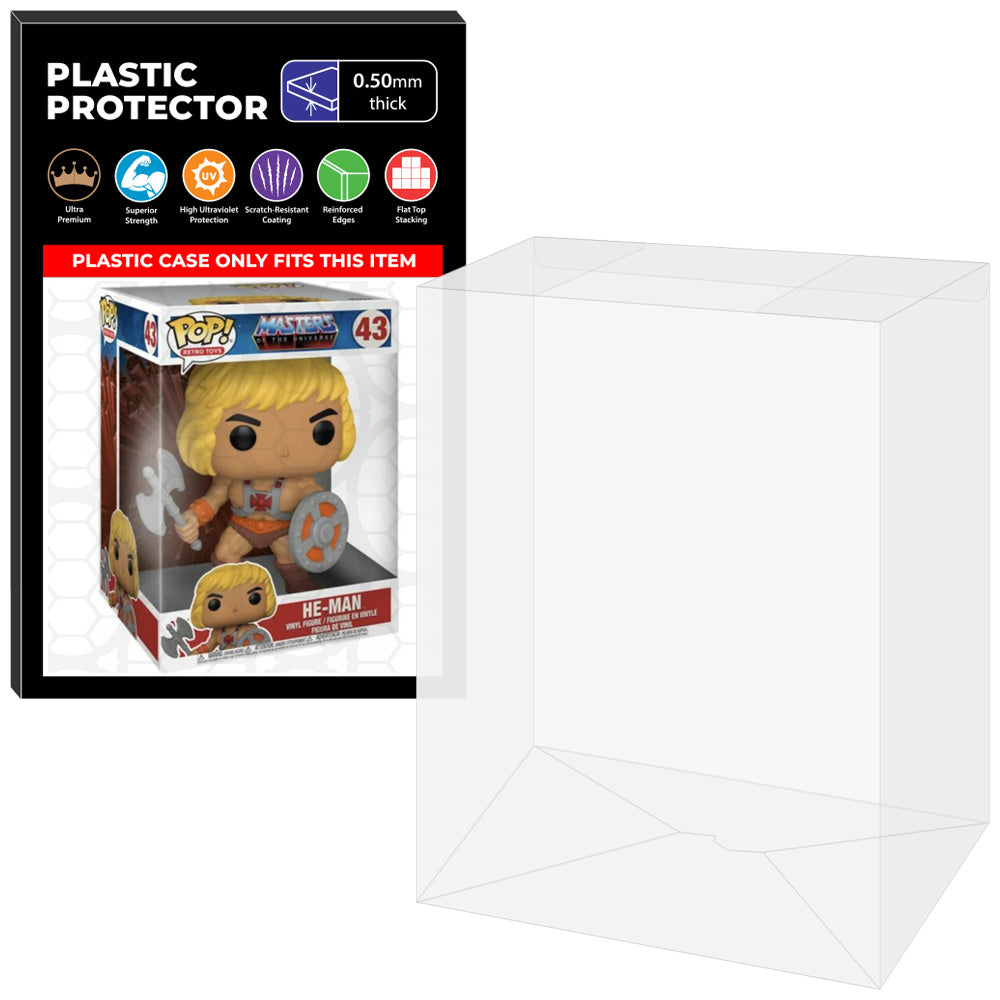 Pop Protector for 10 inch He-Man Battle Armor #43 Jumbo Funko Pop