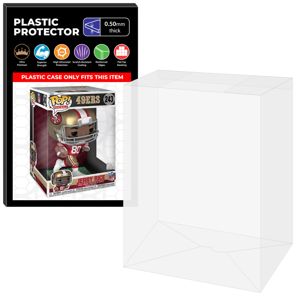 Pop Protector for 10 inch Jerry Rice #243 Jumbo Funko Pop