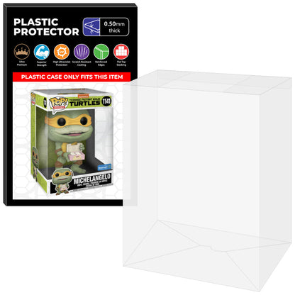 Pop Protector for 10 inch Michelangelo with Donuts #1141 TMNT Jumbo Funko Pop