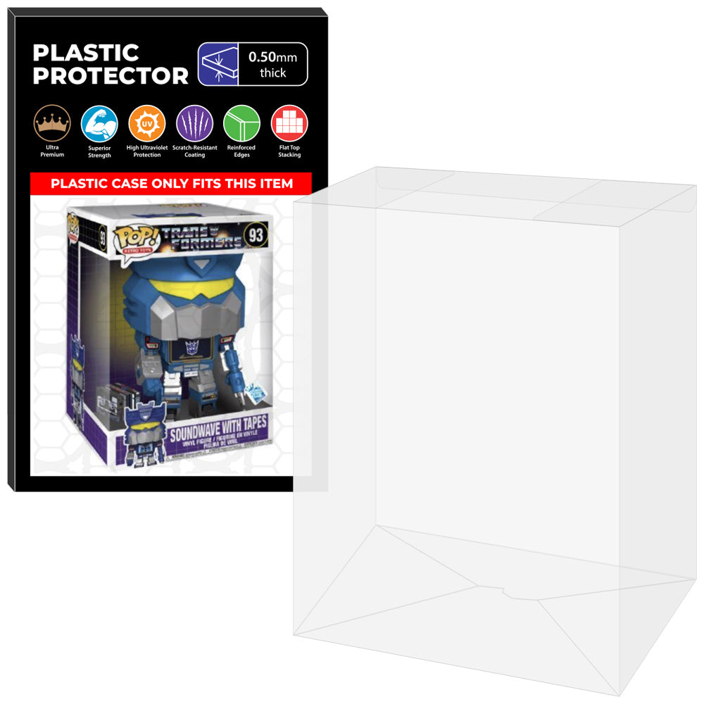 Pop Protector for 10 inch Soundwave with Tapes #93 Jumbo Funko Pop