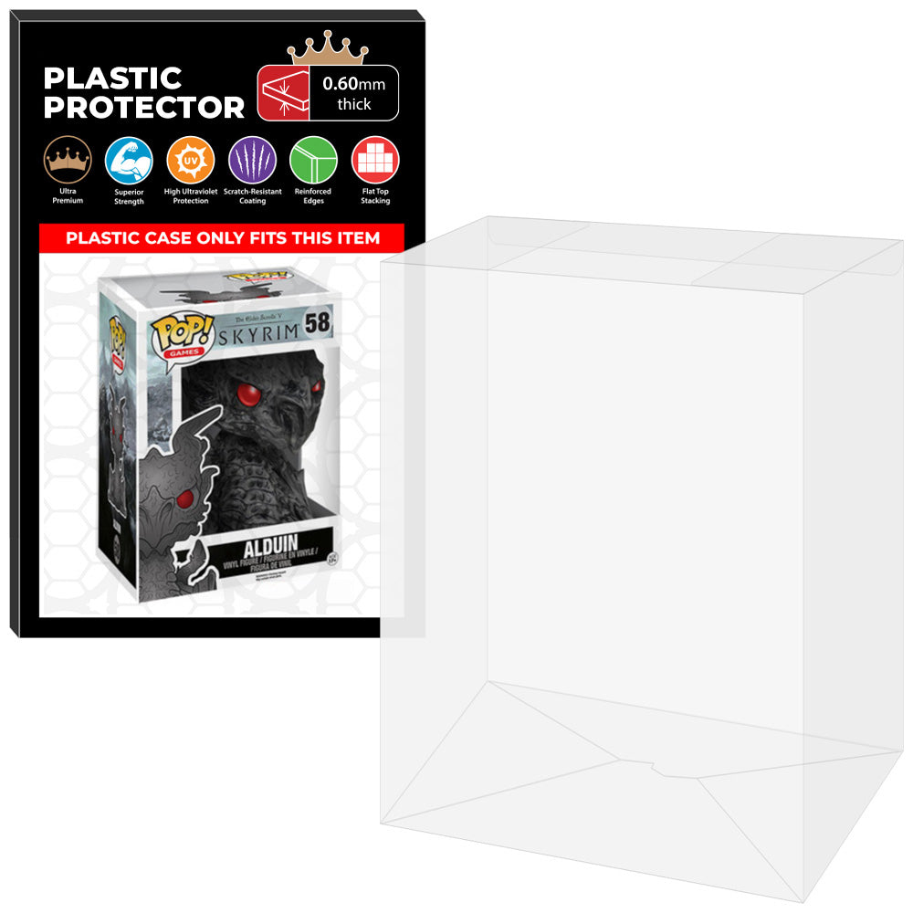 Pop Protector for 6 inch Alduin #58 Super Funko Pop