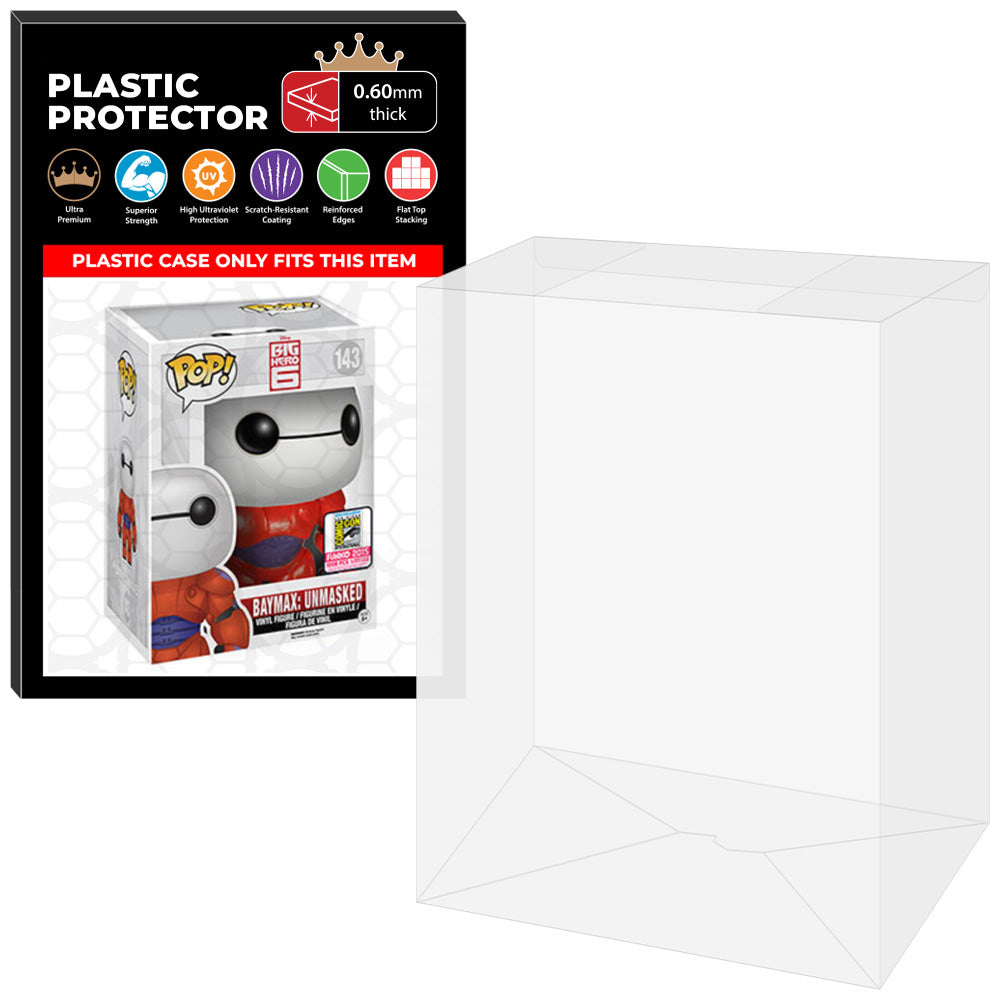 Pop Protector for 6 inch Baymax Unmasked SDCC #143 Super Funko Pop
