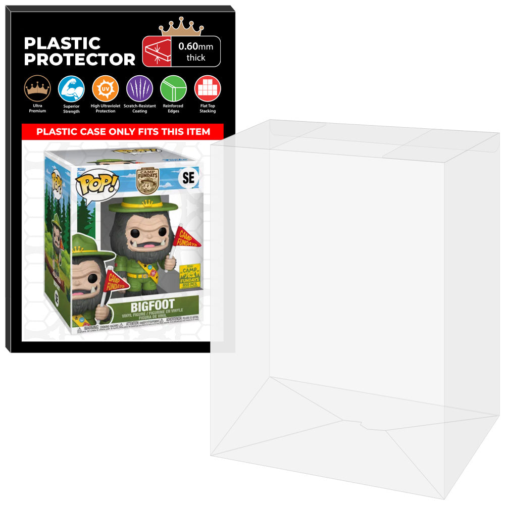 Pop Protector for 6 inch Bigfoot Red Flag Dark Brown SE Super Funko Pop