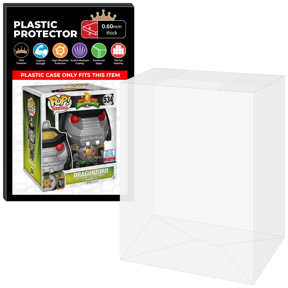 Pop Protector for 6 inch Dragonzord NYCC #534 Super Funko Pop