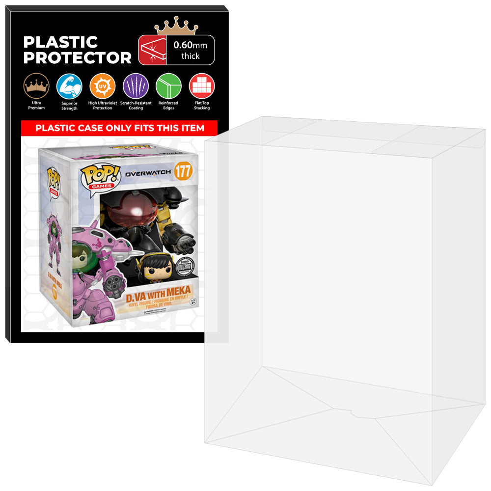 Pop Protector for 6 inch D.Va with MEKA Carbon Fiber #177 Super Funko Pop