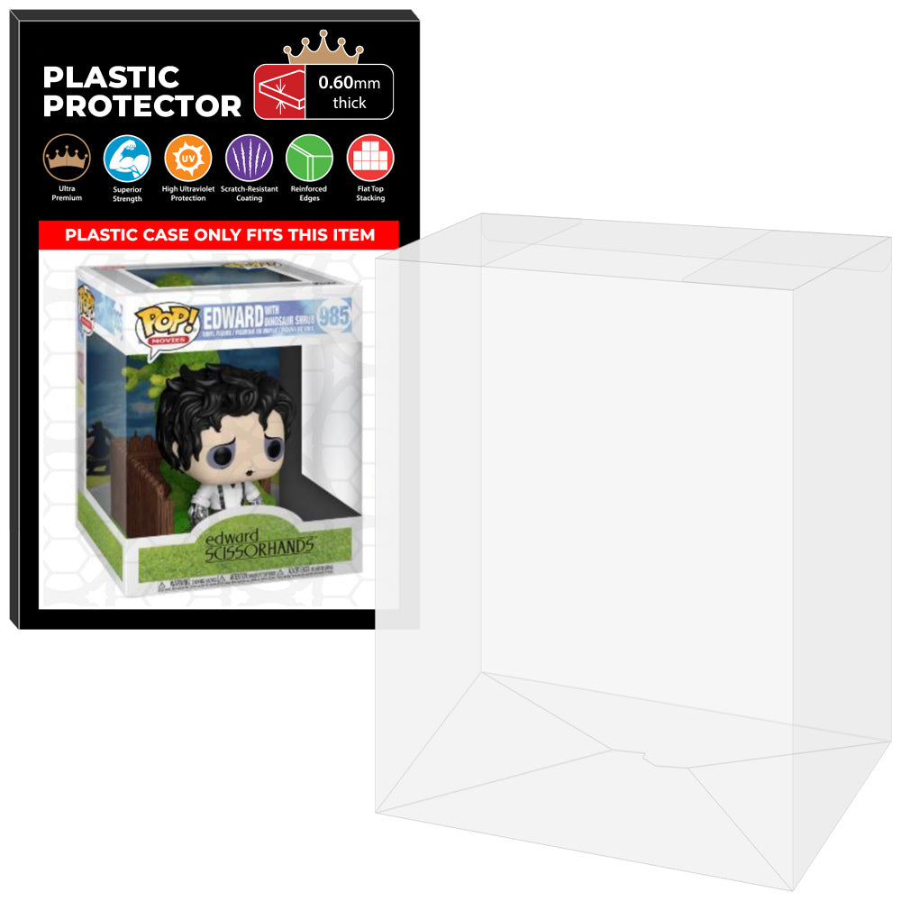 Pop Protector for 6 inch Edward with Dinosaur Shrub #985 Super Funko Pop