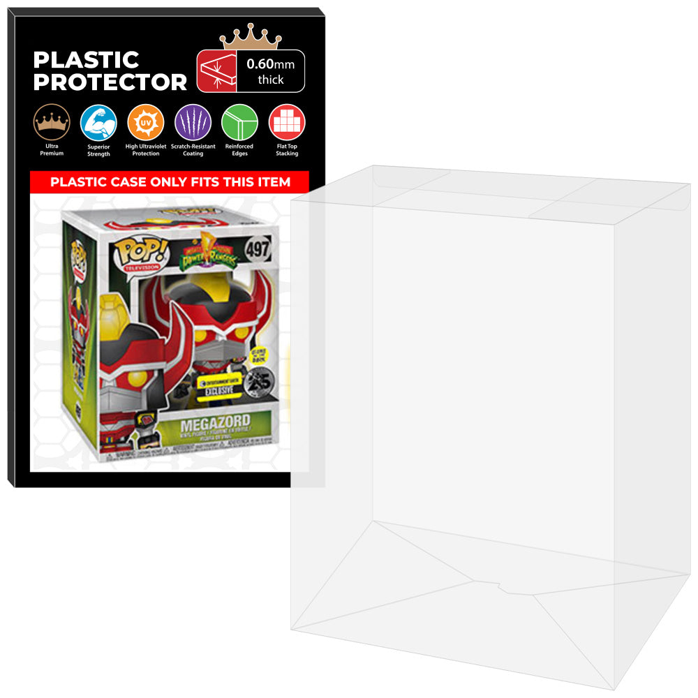 Pop Protector for 6 inch Megazord AAA Metallic #497 Super Funko Pop