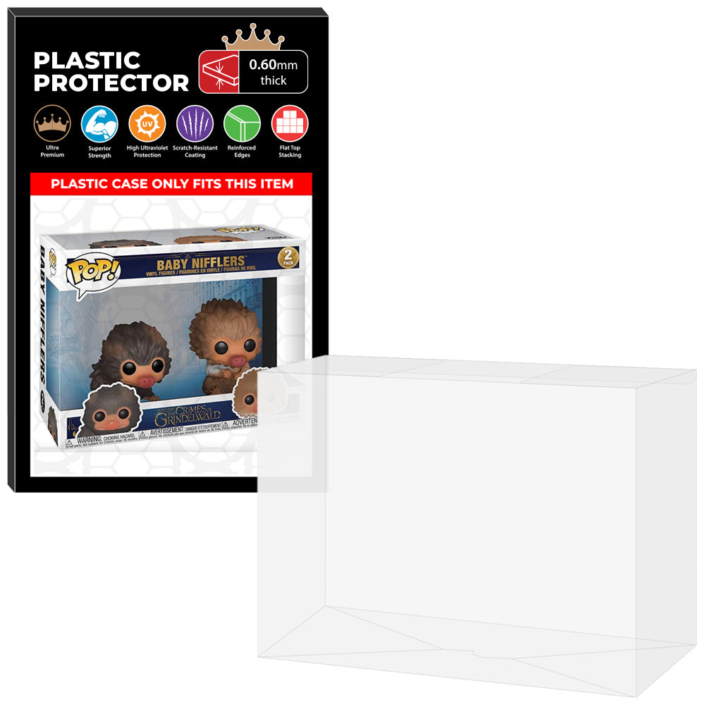 Pop Protector for 2 Pack Baby Nifflers Brown & Tan Funko Pop
