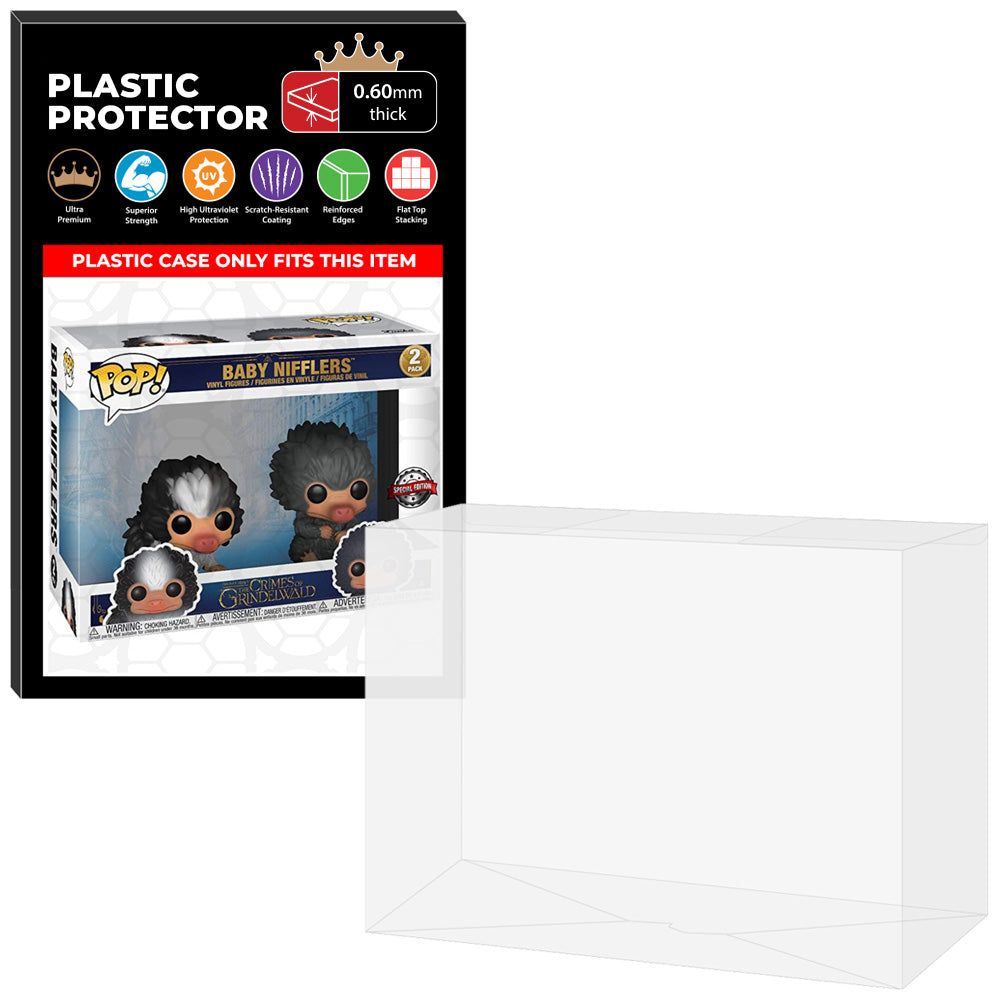 Pop Protector for 2 Pack Baby Nifflers Black & Gray Funko Pop