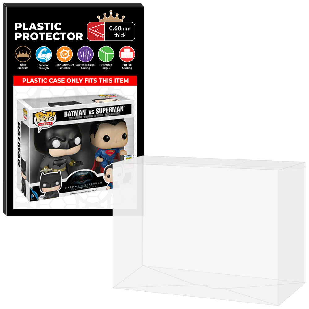 Pop Protector for 2 Pack Batman vs Superman Dawn of Justice Glow Funko Pop