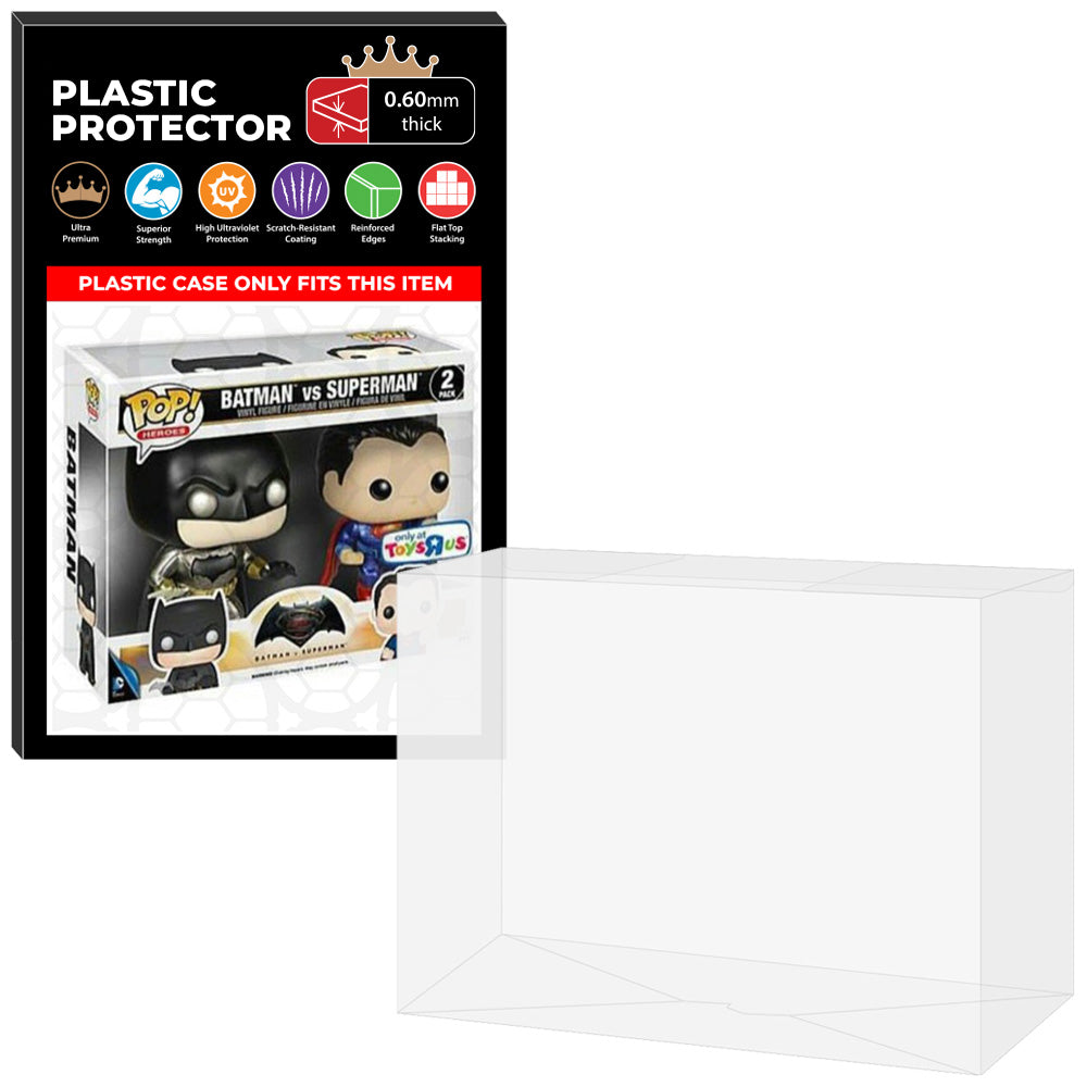 Pop Protector for 2 Pack Batman vs Superman Dawn of Justice Metallic Funko Pop