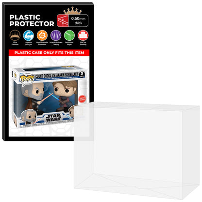 Pop Protector for 2 Pack Count Dooku vs Anakin Skywalker Funko Pop