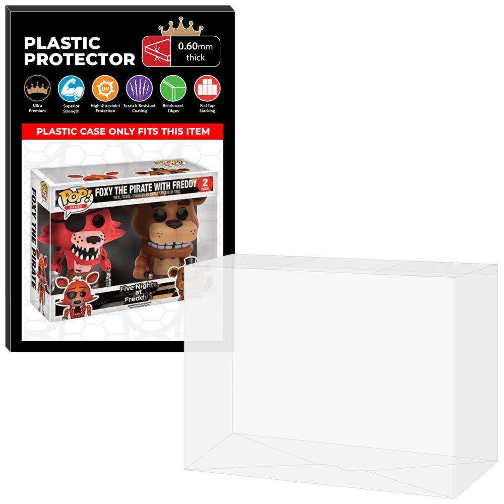 Pop Protector for 2 Pack FNAF Foxy The Pirate with Freddy Funko Pop