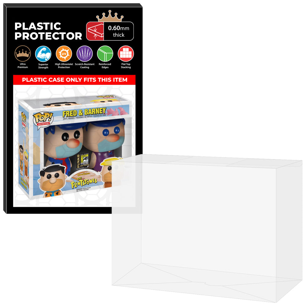 Pop Protector for 2 Pack Fred & Barney Green & Yellow Hair SDCC Funko Pop