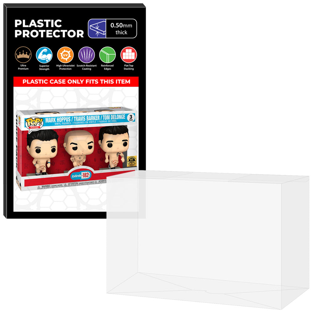 Pop Protector for 3 Pack Blink 182 Mark, Travis & Tom Running Naked Funko