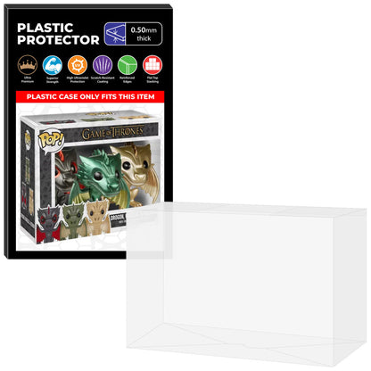 Pop Protector for 3 Pack Drogon, Rhaegal & Viserion Metallic Funko Pop
