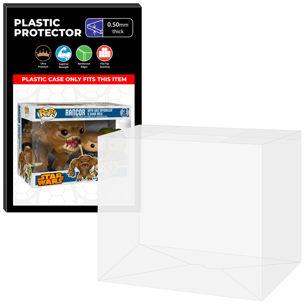 Pop Protector for 3 Pack Rancor with Luke Skywalker & Slave Oola Funko Pop