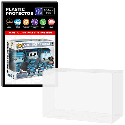 Pop Protector for 3 Pack Kingdom Hearts Sora, Goofy & Donald Tron Funko Pop