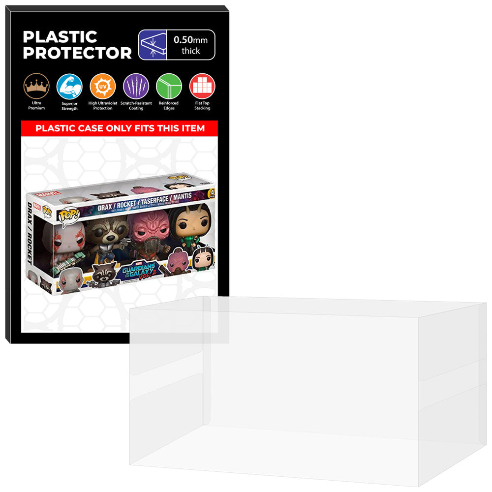 Pop Protector for 4 Pack Drax, Rocket, Taserface & Mantis Funko Pop