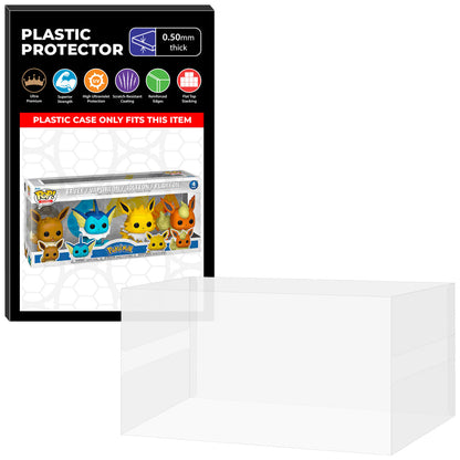 Pop Protector for 4 Pack Pokemon Eevee, Vaporeon, Jolteon & Flareon Funko Pop