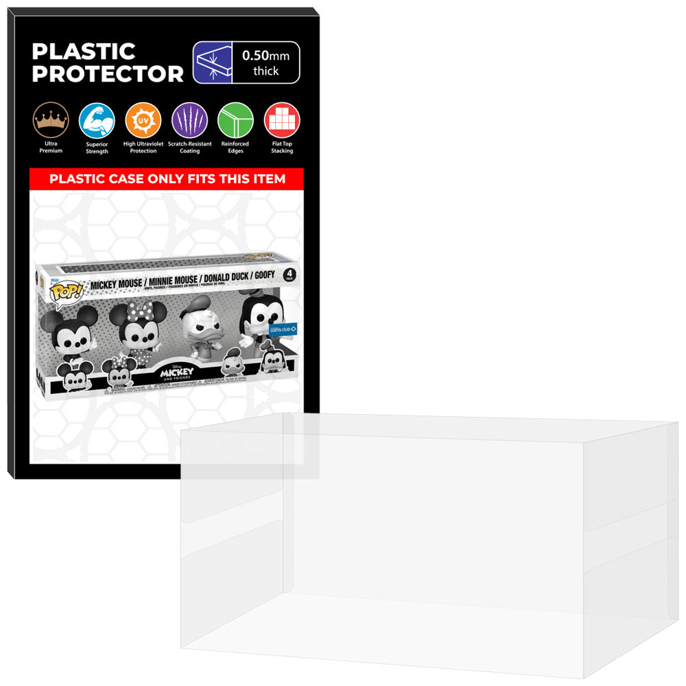 Pop Protector for 4 Pack Mickey & Friends Black & White Funko Pop
