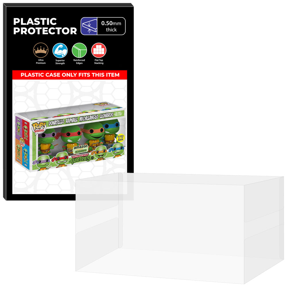 Pop Protector for 4 Pack TMNT Donatello, Raphael, Michelangelo & Leonardo Funko